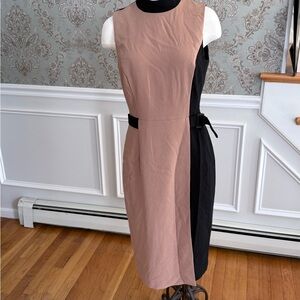 White House Black Market Two-Tone Midi Dress